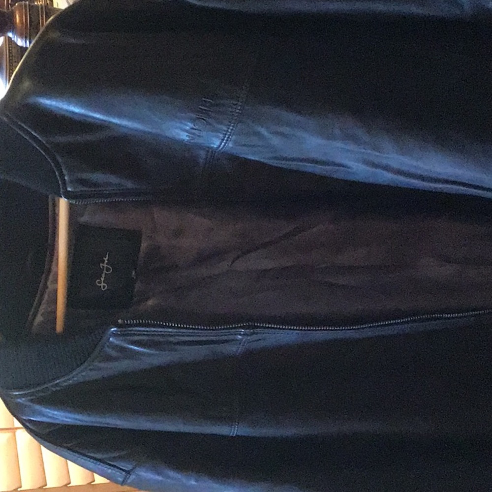 Sean John Black nape Butter Leather jacket